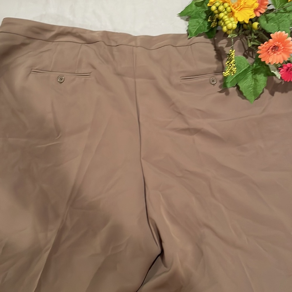 NWT Zac & Rachel Woman Bond 18 24W Taupe Tan Pant Wrinkle Resistant! Work & Play - Picture 3 of 6